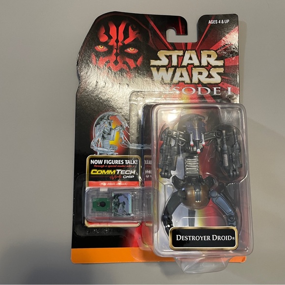 NIB Star Wars Episode 1 Collection 2 Destroyer Droid Figure with CommTech Chip - Picture 1 of 5